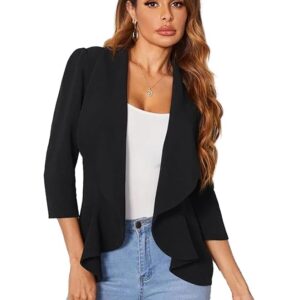 Women's Single Breasted Relaxed Fit Shawl Collar